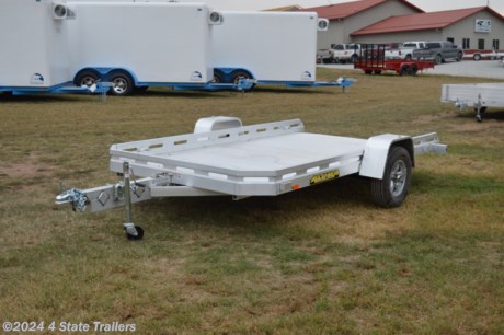 &lt;ul&gt;
&lt;li&gt;built by Aluma Trailer Manufacturing&lt;/li&gt;
&lt;li&gt;77X12 utility trailer&lt;/li&gt;
&lt;li&gt;3500 lb. torsion axle&lt;/li&gt;
&lt;li&gt;14&quot; aluminum wheels&lt;/li&gt;
&lt;li&gt;extruded aluminum floor&lt;/li&gt;
&lt;li&gt;gravity tilt deck with a cushion cylinder&lt;/li&gt;
&lt;li&gt;LED lights&lt;/li&gt;
&lt;li&gt;2&quot; coupler&lt;/li&gt;
&lt;li&gt;all aluminum construction (no wood to rot; no steel to rust!)&lt;/li&gt;
&lt;li&gt;5 year warranty&lt;/li&gt;
&lt;li&gt;Come see this trailer today!&lt;/li&gt;
&lt;/ul&gt;