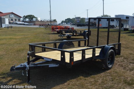 &lt;ul&gt;
&lt;li&gt;built by Rice Trailer Manufacturing&lt;/li&gt;
&lt;li&gt;5X10 utility trailer&lt;/li&gt;
&lt;li&gt;3,500 lb axle&lt;/li&gt;
&lt;li&gt;15&quot; tires&lt;/li&gt;
&lt;li&gt;3&quot; formed channel tongue&lt;/li&gt;
&lt;li&gt;4&#39; tubing rampgate that can fold into the trailer&lt;/li&gt;
&lt;li&gt;2&quot; coupler&lt;/li&gt;
&lt;li&gt;powder coat finish&lt;/li&gt;
&lt;li&gt;treated wood floor&lt;/li&gt;
&lt;li&gt;LED lights&lt;/li&gt;
&lt;li&gt;1 year warranty&lt;/li&gt;
&lt;li&gt;Come check it out!&lt;/li&gt;
&lt;/ul&gt;