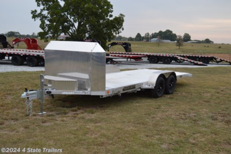 &lt;ul&gt;
&lt;li style=&quot;text-align: left;&quot;&gt;built by Aluma Trailer Manufacturing&lt;/li&gt;
&lt;li style=&quot;text-align: left;&quot;&gt;82&quot;X18&#39; carhauler (18&#39; tilt plus 18&quot; stationary)&lt;/li&gt;
&lt;li style=&quot;text-align: left;&quot;&gt;gravity tilt with a cushion cylinder and a hydraulic locking option&lt;/li&gt;
&lt;li style=&quot;text-align: left;&quot;&gt;two 3,500 lb. torsion axles&lt;/li&gt;
&lt;li style=&quot;text-align: left;&quot;&gt;electric brakes on both axles&lt;/li&gt;
&lt;li style=&quot;text-align: left;&quot;&gt;14&quot; aluminum wheels&lt;/li&gt;
&lt;li style=&quot;text-align: left;&quot;&gt;extruded aluminum floor with LED bullet lights in the deck (lights up the underside of your car)&lt;/li&gt;
&lt;li style=&quot;text-align: left;&quot;&gt;4 heavy duty stainless steel recessed swivel D-rings&lt;/li&gt;
&lt;li style=&quot;text-align: left;&quot;&gt;removable fenders&lt;/li&gt;
&lt;li style=&quot;text-align: left;&quot;&gt;air dam/rock guard&lt;/li&gt;
&lt;li style=&quot;text-align: left;&quot;&gt;all aluminum toolbox with an LED light inside&lt;/li&gt;
&lt;li style=&quot;text-align: left;&quot;&gt;all LED lights&lt;/li&gt;
&lt;li style=&quot;text-align: left;&quot;&gt;all aluminum construction (no steel to rust; no wood to rot!)&lt;/li&gt;
&lt;li style=&quot;text-align: left;&quot;&gt;5 year&amp;nbsp;warranty&lt;/li&gt;
&lt;li style=&quot;text-align: left;&quot;&gt;Come see this trailer today!&lt;/li&gt;
&lt;/ul&gt;