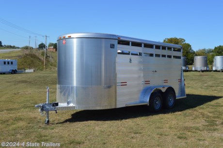 &lt;ul&gt;
&lt;li&gt;built by WW Trailer Manufacturing&lt;/li&gt;
&lt;li&gt;7&#39;X16&#39;X6&#39;6&quot; all aluminum stock trailer&lt;/li&gt;
&lt;li&gt;two 5,200 lb axles&lt;/li&gt;
&lt;li&gt;electric brakes on both axles&lt;/li&gt;
&lt;li&gt;15&quot; wheels with 10 ply tires&lt;/li&gt;
&lt;li&gt;a side door&lt;/li&gt;
&lt;li&gt;full swing with slider rear gate&lt;/li&gt;
&lt;li&gt;1 cut gate with slam latch&lt;/li&gt;
&lt;li&gt;inside and outside ties&lt;/li&gt;
&lt;li&gt;aluminum treadplate floor&lt;/li&gt;
&lt;li&gt;LED lights&lt;/li&gt;
&lt;li&gt;1 year warranty&lt;/li&gt;
&lt;li&gt;Come see this trailer today!&lt;/li&gt;
&lt;/ul&gt;