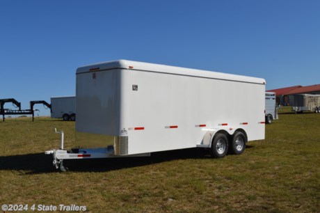 &lt;ul&gt;
&lt;li&gt;built by WW Trailer Manufacturing&lt;/li&gt;
&lt;li&gt;6&#39;8&quot;X20&#39;X6&#39;6&quot; all steel cargo trailer&lt;/li&gt;
&lt;li&gt;two 5,200 lb. torsion axles with electric brakes&lt;/li&gt;
&lt;li&gt;15&quot; wheels with 10 ply tires&lt;/li&gt;
&lt;li&gt;ramp door&lt;/li&gt;
&lt;li&gt;1 side door&lt;/li&gt;
&lt;li&gt;wood floor&lt;/li&gt;
&lt;li&gt;LED lights&lt;/li&gt;
&lt;li&gt;1 year warranty&lt;/li&gt;
&lt;/ul&gt;