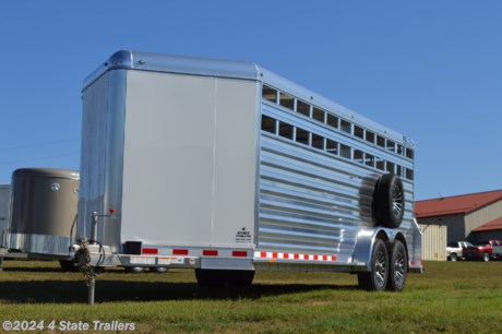 &lt;ul&gt;
&lt;li&gt;built by 4 Star Trailers&lt;/li&gt;
&lt;li&gt;7&#39;x20&#39;x6&#39;6&quot; stock trailer&lt;/li&gt;
&lt;li&gt;two 7,000 lb. Dexter torsion axles&amp;nbsp;with electric brakes&lt;/li&gt;
&lt;li&gt;16&quot; aluminum rims with 10 ply tires&lt;/li&gt;
&lt;li&gt;matching spare tire and rim&lt;/li&gt;
&lt;li&gt;side escape door&lt;/li&gt;
&lt;li&gt;full swing rear gate with a slider and a slam latch&lt;/li&gt;
&lt;li&gt;center gate with a slider and a slam latch&lt;/li&gt;
&lt;li&gt;LED lights&lt;/li&gt;
&lt;li&gt;two interior LED dome lights&lt;/li&gt;
&lt;li&gt;.050 thickness smooth formed nose sheeting&lt;/li&gt;
&lt;li&gt;one piece .040 thickness aluminum roof with 3M Extreme Sealing tape around the edges&lt;/li&gt;
&lt;li&gt;4&quot; aluminum I-beam floor supports&lt;/li&gt;
&lt;li&gt;aluminum tread plate floor&lt;/li&gt;
&lt;li&gt;8 year structural warranty&lt;/li&gt;
&lt;li&gt;Come see this trailer today!&lt;/li&gt;
&lt;/ul&gt;