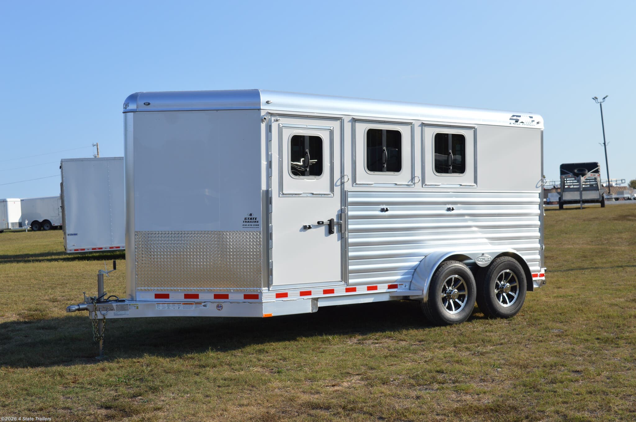6x14 Horse Trailer for sale New 4Star 6'10X14'6"x7' BP 3 HORSE SLANT