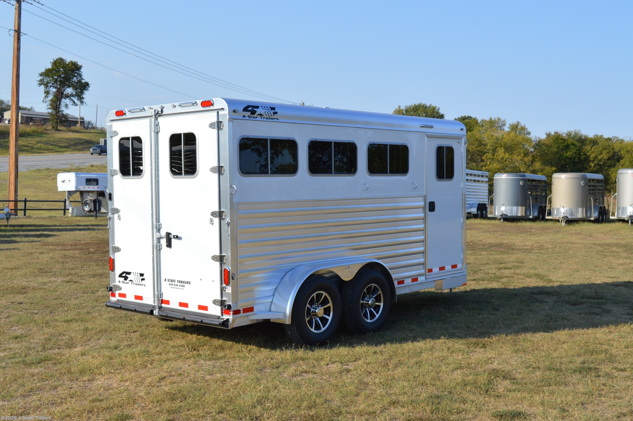 6x14 Horse Trailer for sale New 4Star 6'10X14'6"x7' BP 3 HORSE SLANT