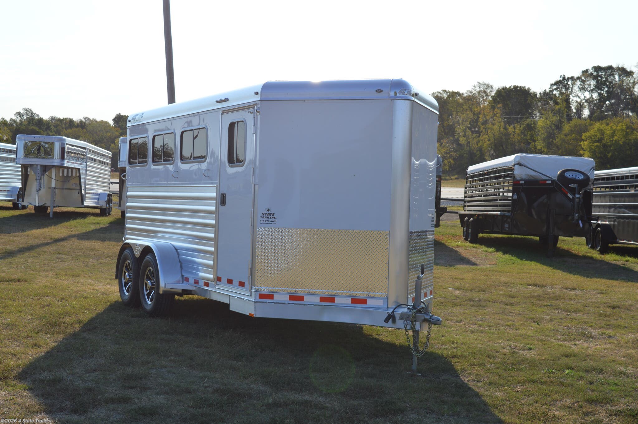 6x14 Horse Trailer for sale New 4Star 6'10X14'6"x7' BP 3 HORSE SLANT