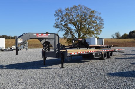 &lt;ul&gt;
&lt;li&gt;built by Midsota Trailer Manufacturing&lt;/li&gt;
&lt;li&gt;8&#39;6&quot;X32&#39; (22&#39; flatbed + 10&#39; dovetail) deckover flatbed trailer&lt;/li&gt;
&lt;li&gt;two 10,000 lb grease axles with electric brakes&lt;/li&gt;
&lt;li&gt;16&quot; wheels with 10 ply tires&lt;/li&gt;
&lt;li&gt;spare tire and wheel&lt;/li&gt;
&lt;li&gt;a 10&#39; hydraulic dovetail, designed with an over-center latching system&lt;/li&gt;
&lt;li&gt;pre-stressed grade 50 fabricated main beam (arched) with a square torque tube&lt;/li&gt;
&lt;li&gt;3&quot; channel crossmembers pierced through the frame every 16&quot;&lt;/li&gt;
&lt;li&gt;toolbox between gooseneck uprights&lt;/li&gt;
&lt;li&gt;rub rail with stake pockets and pipe spools&lt;/li&gt;
&lt;li&gt;2 part polyurethane primer, then a paint finish on the entire frame&lt;/li&gt;
&lt;li&gt;hydraulic jacks&lt;/li&gt;
&lt;li&gt;a hydraulic pump in a lockable toolbox for operating the dovetail and jacks&lt;/li&gt;
&lt;li&gt;LED lights&lt;/li&gt;
&lt;li&gt;treated wood deck&lt;/li&gt;
&lt;li&gt;convenient step on each side with a handle&lt;/li&gt;
&lt;li&gt;23,000 lb GVWR&lt;/li&gt;
&lt;li&gt;5 year structural warranty&lt;/li&gt;
&lt;li&gt;Come see this trailer today!&lt;/li&gt;
&lt;/ul&gt;