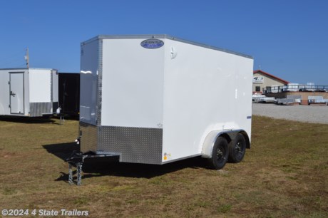 &lt;ul&gt;
&lt;li&gt;built by Continental Cargo&lt;/li&gt;
&lt;li&gt;new 2025 year model&lt;/li&gt;
&lt;li&gt;7&#39;x12&#39;X6&#39;6&quot; cargo trailer&lt;/li&gt;
&lt;li&gt;two 3500 lb. electric brake axles&lt;/li&gt;
&lt;li&gt;15&quot; wheels with 6 ply&amp;nbsp;tires&lt;/li&gt;
&lt;li&gt;3/4&quot; plywood floor&lt;/li&gt;
&lt;li&gt;3/8&quot; plywood walls&lt;/li&gt;
&lt;li&gt;.030 aluminum exterior side sheets bonded with screwed seams&lt;/li&gt;
&lt;li&gt;one piece aluminum roof&lt;/li&gt;
&lt;li&gt;24&quot; gravel guard&lt;/li&gt;
&lt;li&gt;rear ramp door&lt;/li&gt;
&lt;li&gt;side door with a flush lock and cam bar&lt;/li&gt;
&lt;li&gt;two interior dome lights&lt;/li&gt;
&lt;li&gt;stabilizer jacks&lt;/li&gt;
&lt;li&gt;4 d-rings in the floor&lt;/li&gt;
&lt;li&gt;LED lights&lt;/li&gt;
&lt;li&gt;1 year warranty&lt;/li&gt;
&lt;li&gt;Come see this trailer today!&lt;/li&gt;
&lt;/ul&gt;