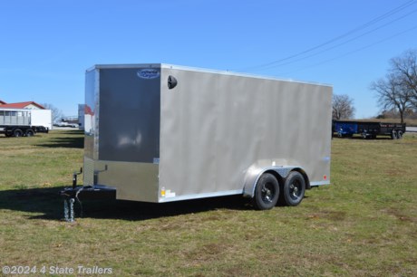 &lt;ul&gt;
&lt;li&gt;built by Continental Cargo&lt;/li&gt;
&lt;li&gt;new 2025 year model&lt;/li&gt;
&lt;li&gt;7&#39;x16&#39;X6&#39;6&quot; cargo trailer&lt;/li&gt;
&lt;li&gt;two 5,200 lb. electric brake axles&lt;/li&gt;
&lt;li&gt;15&quot; wheels with 8 ply tires&lt;/li&gt;
&lt;li&gt;3/4&quot; plywood floor&lt;/li&gt;
&lt;li&gt;3/8&quot; plywood walls&lt;/li&gt;
&lt;li&gt;.030 aluminum exterior side sheets bonded with screwed seams&lt;/li&gt;
&lt;li&gt;one piece aluminum roof&lt;/li&gt;
&lt;li&gt;24&quot; gravel guard&lt;/li&gt;
&lt;li&gt;rear ramp gate&lt;/li&gt;
&lt;li&gt;side door with a flush lock and cam bar&lt;/li&gt;
&lt;li&gt;two interior dome lights&lt;/li&gt;
&lt;li&gt;LED lights&lt;/li&gt;
&lt;li&gt;1 year warranty&lt;/li&gt;
&lt;li&gt;Continental Cargo builds a high quality trailer. Come see it today!&lt;/li&gt;
&lt;/ul&gt;