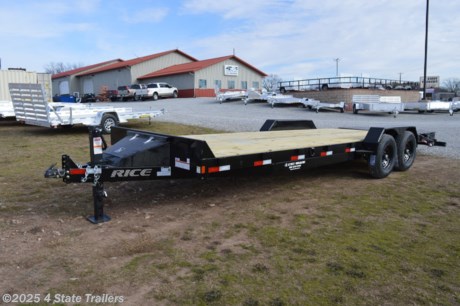 &lt;ul&gt;
&lt;li&gt;built by Rice Trailer Manufacturing&lt;/li&gt;
&lt;li&gt;new 2025 year model&lt;/li&gt;
&lt;li&gt;82&quot;X23&#39; (20&#39; flatdeck + 3&#39; dovetail = 23&#39; overall length)&lt;/li&gt;
&lt;li&gt;two 7,000 lb electric brake axles&lt;/li&gt;
&lt;li&gt;16&quot; wheels with 10 ply tires&lt;/li&gt;
&lt;li&gt;toolbox&lt;/li&gt;
&lt;li&gt;adjustable 2 5/16&quot; coupler&lt;/li&gt;
&lt;li&gt;spring assist mini-max ramps that can flip over or standup&lt;/li&gt;
&lt;li&gt;3&quot; formed channel crossmembers on 16&quot; centers&lt;/li&gt;
&lt;li&gt;heavy duty fabricated fenders&lt;/li&gt;
&lt;li&gt;d-rings and stake pockets for many tie down options&lt;/li&gt;
&lt;li&gt;1 year warranty&lt;/li&gt;
&lt;li&gt;Come see it for yourself!&lt;/li&gt;
&lt;/ul&gt;