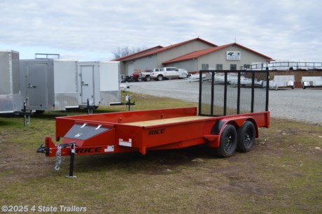 &lt;ul&gt;
&lt;li&gt;built by Rice Trailer Manufacturing&lt;/li&gt;
&lt;li&gt;new 2025 year model&lt;/li&gt;
&lt;li&gt;82X16 utility trailer&lt;/li&gt;
&lt;li&gt;two 3,500 lb axles with brakes on one axle&lt;/li&gt;
&lt;li&gt;15&quot; wheels with 6 ply tires&lt;/li&gt;
&lt;li&gt;14&quot; solid sides&lt;/li&gt;
&lt;li&gt;toolbox&lt;/li&gt;
&lt;li&gt;4&#39; tubing rampgate that can fold into the trailer&lt;/li&gt;
&lt;li&gt;powder coat finish&lt;/li&gt;
&lt;li&gt;LED lights&lt;/li&gt;
&lt;li&gt;adjustable 2 5/16&quot; coupler&lt;/li&gt;
&lt;li&gt;5&quot; formed channel tongue&lt;/li&gt;
&lt;li&gt;treated wood floor&lt;/li&gt;
&lt;li&gt;1 year warranty&lt;/li&gt;
&lt;li&gt;The Stealth model is such a good looking utility trailer! Come see it today!&lt;/li&gt;
&lt;/ul&gt;