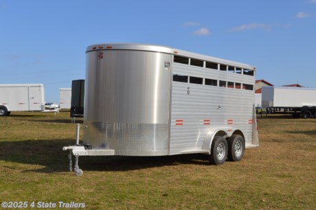 &lt;ul&gt;
&lt;li&gt;built by WW Trailer Manufacturing&lt;/li&gt;
&lt;li&gt;7&#39;X16&#39;X7&#39; all aluminum stock trailer&lt;/li&gt;
&lt;li&gt;two 5,200 lb torsion axles with electric brakes&lt;/li&gt;
&lt;li&gt;15&quot; wheels with 10 ply tires&lt;/li&gt;
&lt;li&gt;a side door&lt;/li&gt;
&lt;li&gt;full swing with slider rear gate&lt;/li&gt;
&lt;li&gt;1 cut gate with slam latch&lt;/li&gt;
&lt;li&gt;inside and outside ties&lt;/li&gt;
&lt;li&gt;aluminum treadplate floor with rubber mats&lt;/li&gt;
&lt;li&gt;LED lights&lt;/li&gt;
&lt;li&gt;1 year warranty&lt;/li&gt;
&lt;li&gt;Come see this trailer today!&lt;/li&gt;
&lt;/ul&gt;