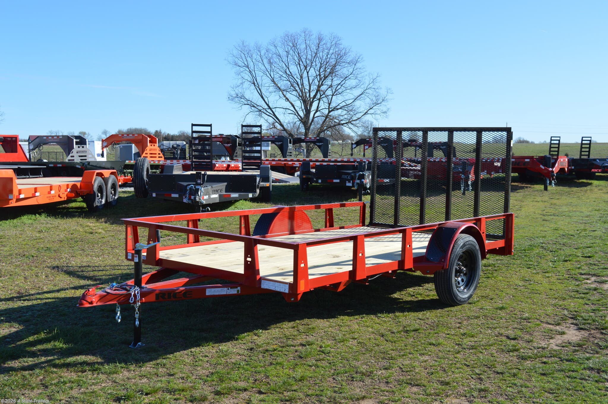 2025 Rice Trailers Single Utility 76
