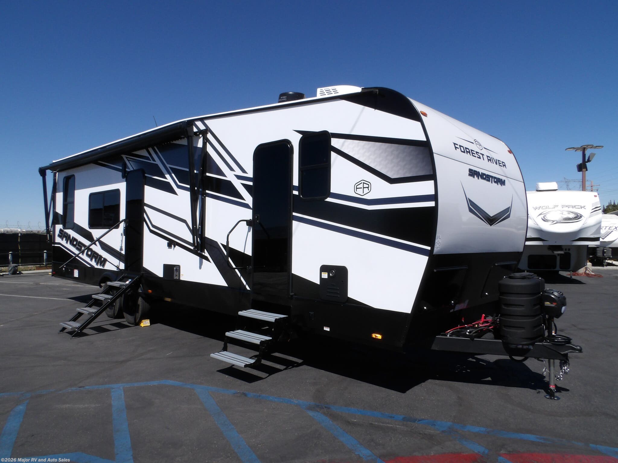 2026 Sandstorm 2900, 1 SLIDE, 2 A/C'S, 600 WATT SOLAR, CLIMATE PA by Forest River from Major RV and Auto Sales in Hesperia, California