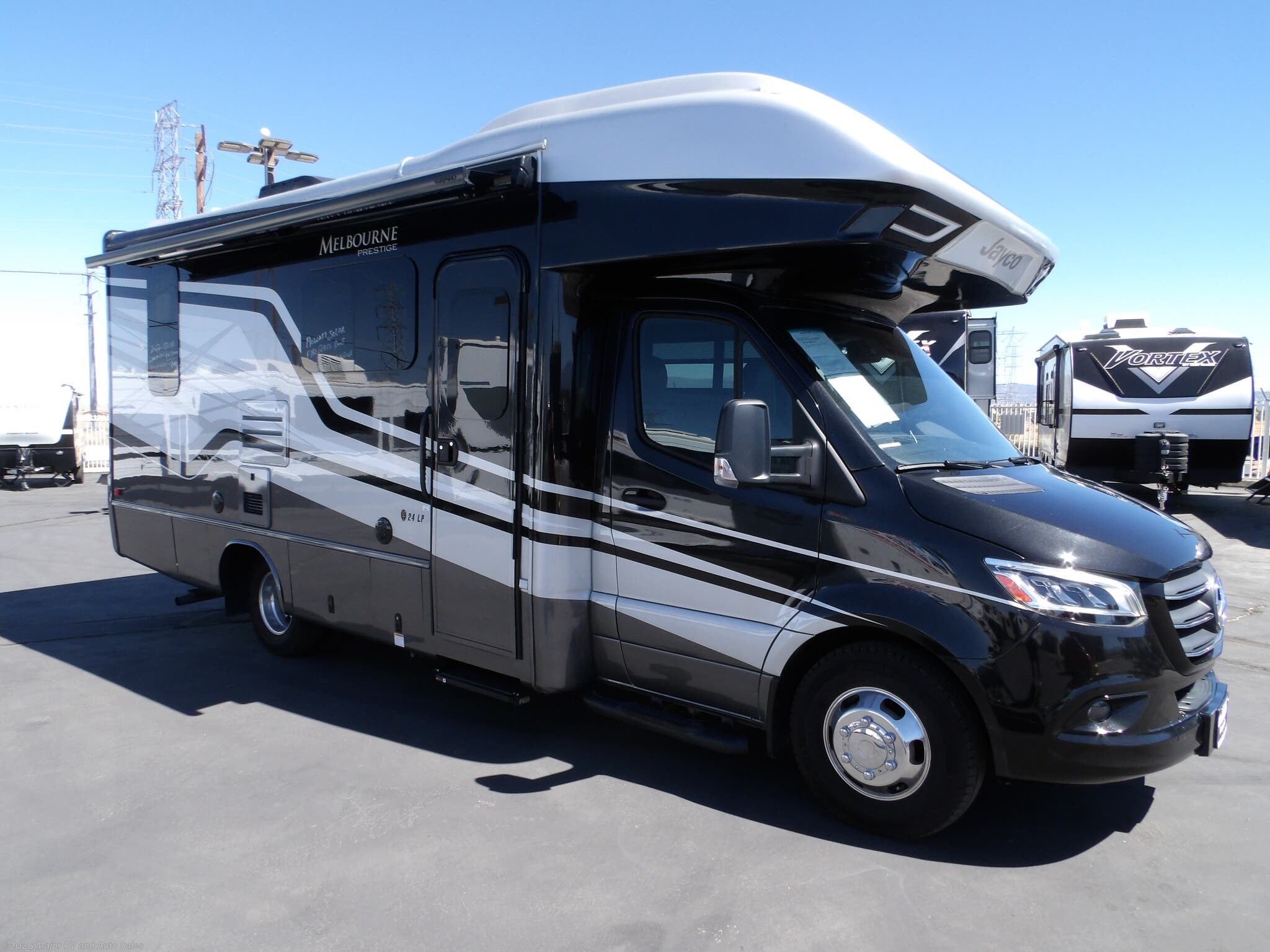 2022 Melbourne Prestige 24LP, 1-WALL SLIDEOUT, ONLY 4,477 MILES, MERCEDES by Jayco from Major RV and Auto Sales in Hesperia, California