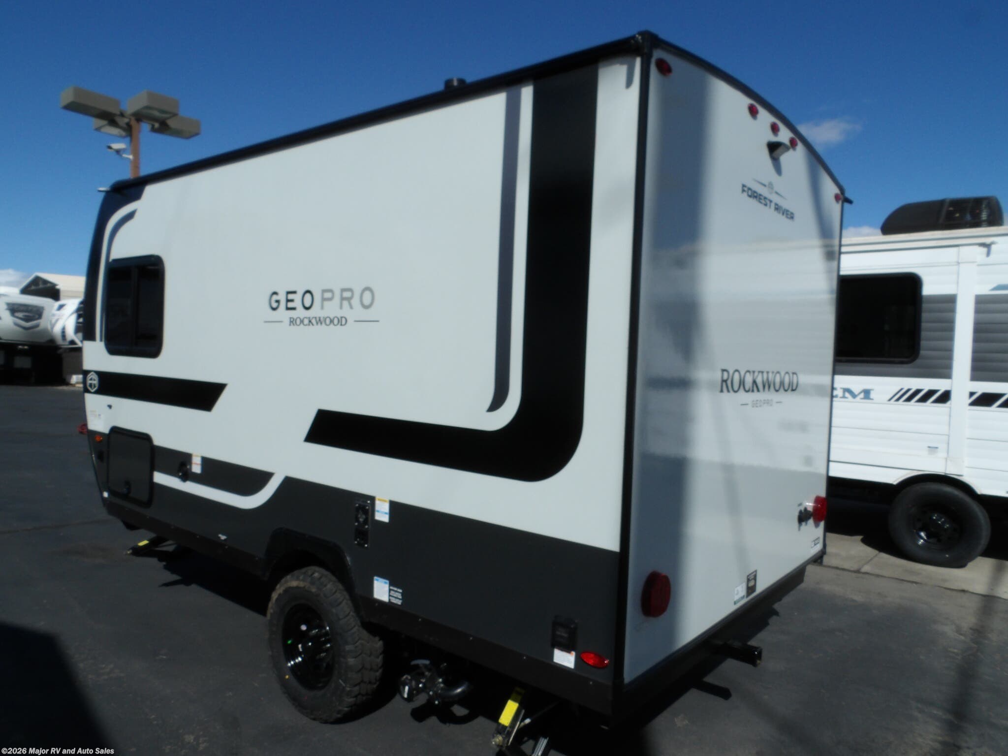 2027 Forest River Rockwood GEO-PRO 13BLE, FRONT SLEEPER, REAR BUNKS/BATHROOM, - New Travel Trailer For Sale by Major RV and Auto Sales in Hesperia, California