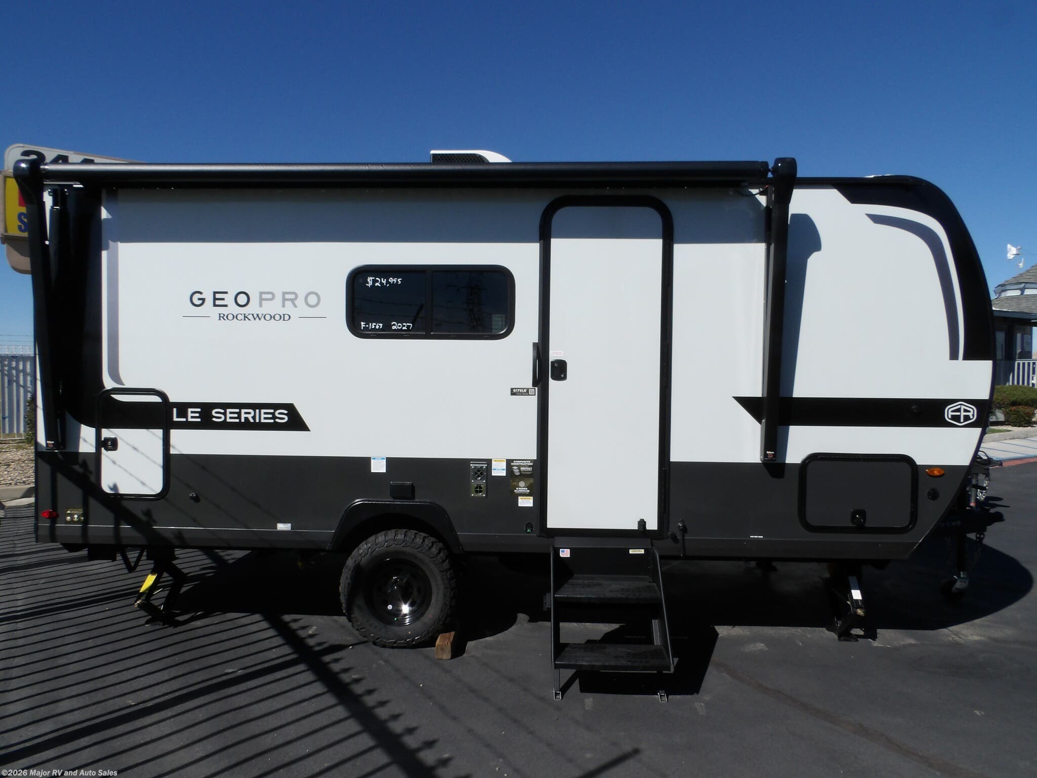 2027 Forest River Rockwood Geo Pro 17SLE, 1 SLIDE, 200 WATT SOLAR, FRONT SLEEPER, REA - New Travel Trailer For Sale by Major RV and Auto Sales in Hesperia, California