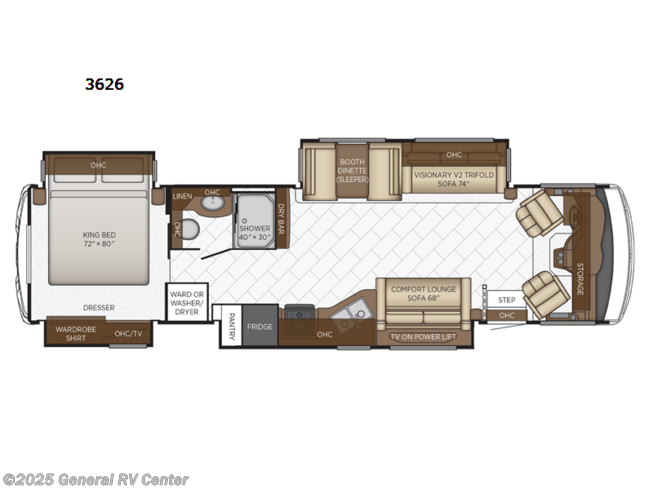 2023 Newmar Bay Star 3626 - New Class A For Sale by General RV Center in North Canton, Ohio