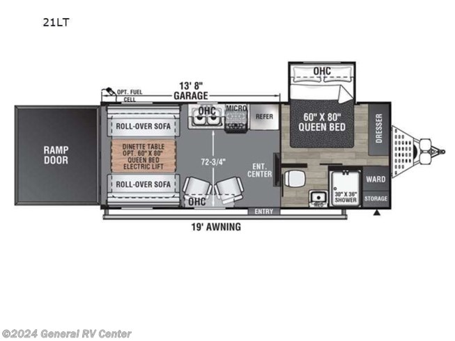 2024 Coachmen Adrenaline 21LT - New Toy Hauler For Sale by General RV Center in North Canton, Ohio