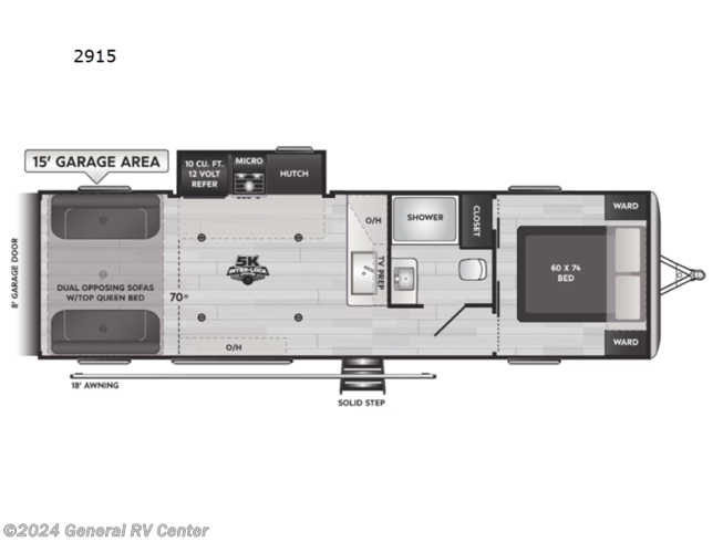 2024 Keystone Fuzion Impact Edition 2915 - New Toy Hauler For Sale by General RV Center in North Canton, Ohio