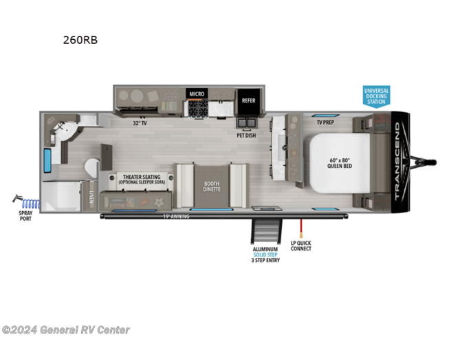 2024 Grand Design Transcend Xplor 260RB - New Travel Trailer For Sale by General RV Center in North Canton, Ohio
