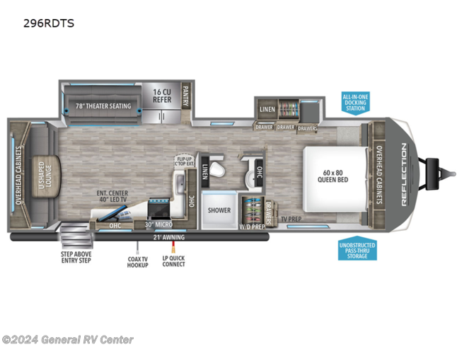 2024 Grand Design Reflection 296RDTS - New Travel Trailer For Sale by General RV Center in North Canton, Ohio
