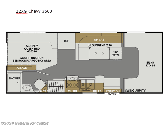 2024 Coachmen Freelander 22XG Chevy 3500 - New Class C For Sale by General RV Center in North Canton, Ohio