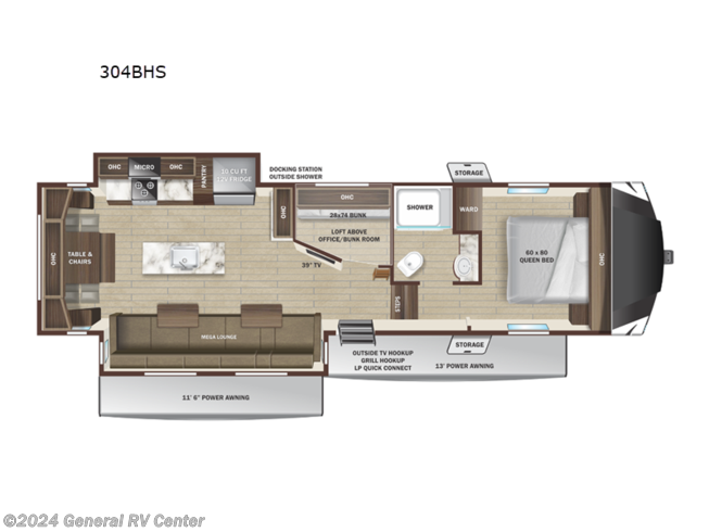 2024 Highland Ridge Roamer Light Duty 304BHS - New Fifth Wheel For Sale by General RV Center in North Canton, Ohio
