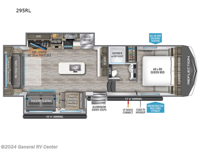 2024 Grand Design Reflection 150 Series 295RL - New Fifth Wheel For Sale by General RV Center in North Canton, Ohio