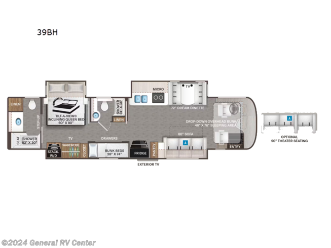 2024 Thor Motor Coach Riviera 39BH - New Class A For Sale by General RV Center in Orange Park, Florida