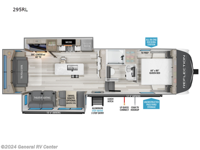 2024 Grand Design Reflection 150 Series 295RL - New Fifth Wheel For Sale by General RV Center in Orange Park, Florida