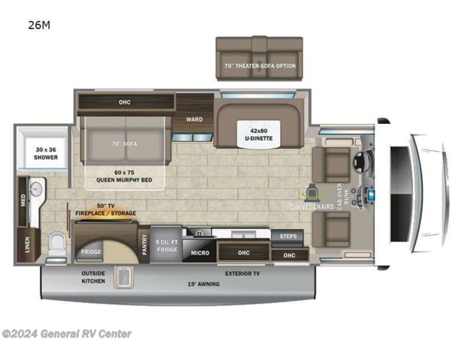 2024 Entegra Coach Odyssey 26M - New Class C For Sale by General RV Center in Orange Park, Florida