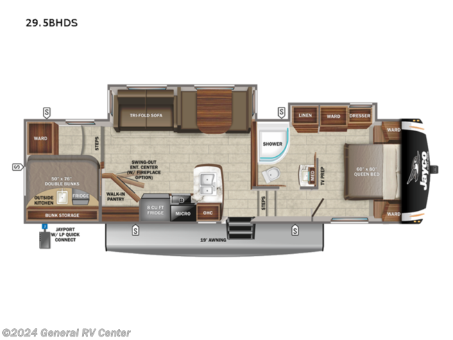 2022 Jayco Eagle HT 29.5BHDS - Used Fifth Wheel For Sale by General RV Center in Orange Park, Florida