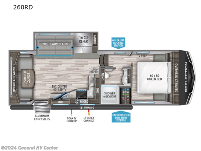 2022 Grand Design Reflection 150 Series 260RD - Used Fifth Wheel For Sale by General RV Center in Orange Park, Florida
