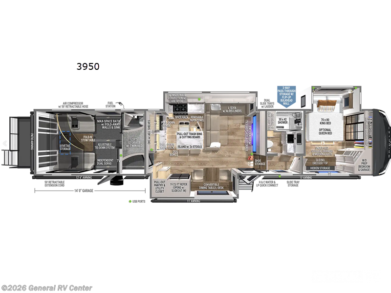 2026 Brinkley RV Model G 3950 - New Fifth Wheel For Sale by General RV Center in Orange Park, Florida