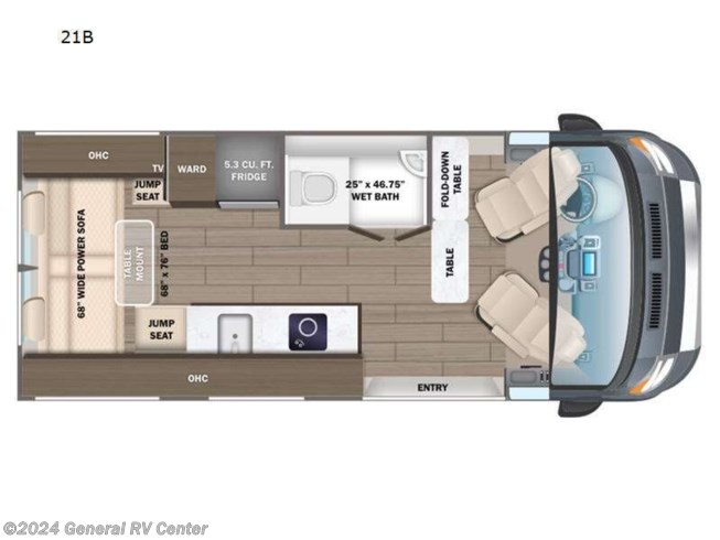2024 Entegra Coach Expanse 21B - New Class B For Sale by General RV Center in Huntley, Illinois