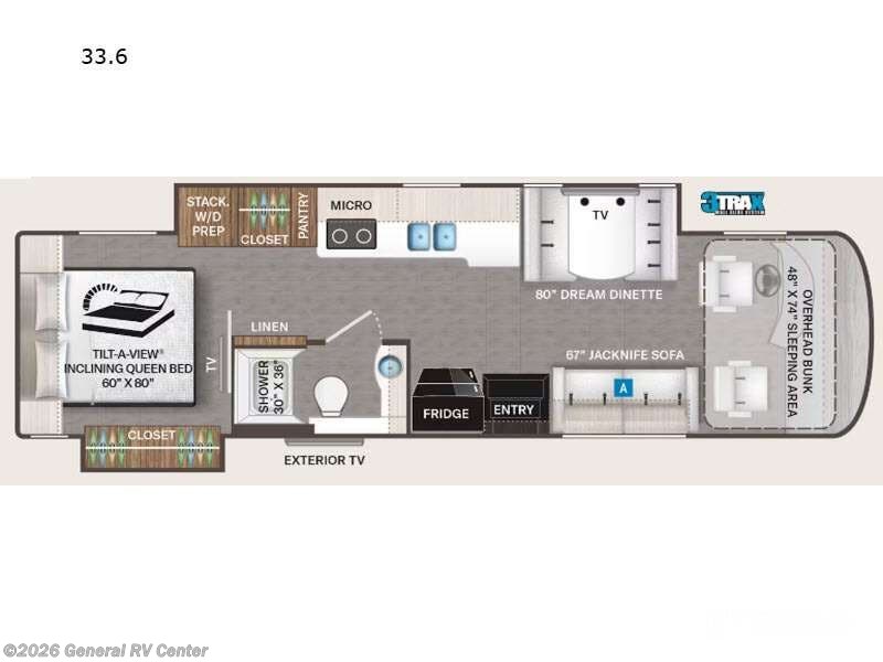 2026 Thor Motor Coach Palazzo GT 33.6 - New Class A For Sale by General RV Center in Huntley, Illinois