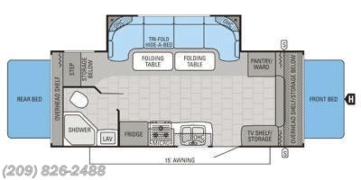 7630a 2015 Jayco Jay Feather Ultra Lite X23u Travel Trailer For