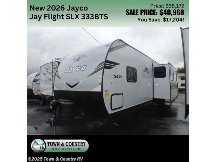 New 2026 Jayco Jay Flight SLX 333BTS available in Clyde, Ohio