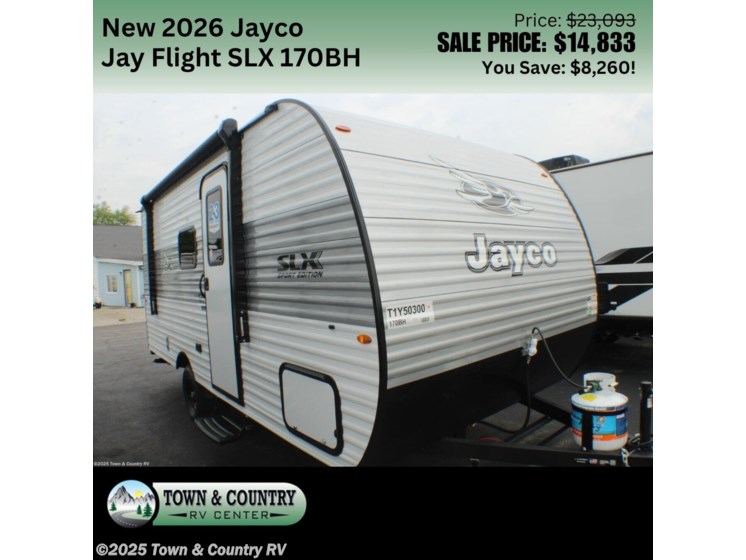 New 2026 Jayco Jay Flight SLX 170BH available in Clyde, Ohio