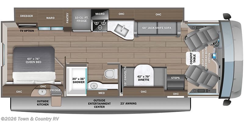 Floorplan of 2026 Jayco Alante 29S