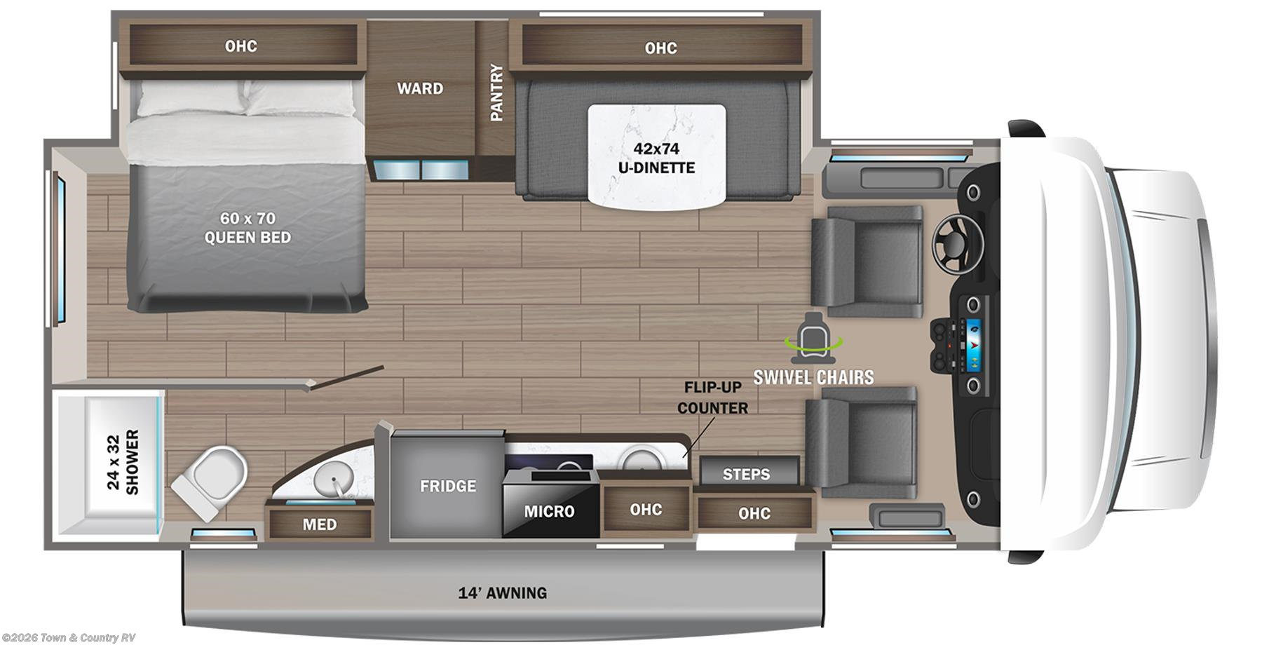 Floorplan of 2023 Jayco Melbourne 24L