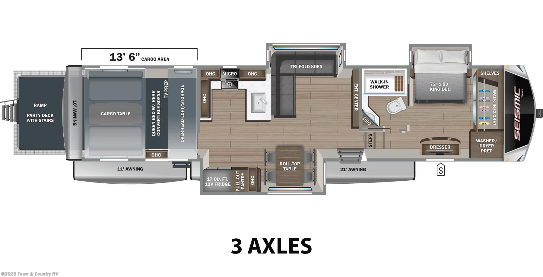 Floorplan of 2026 Jayco Seismic 399