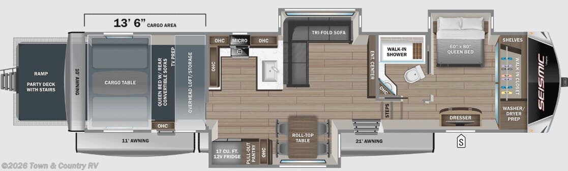 Floorplan of 2025 Jayco Seismic 399