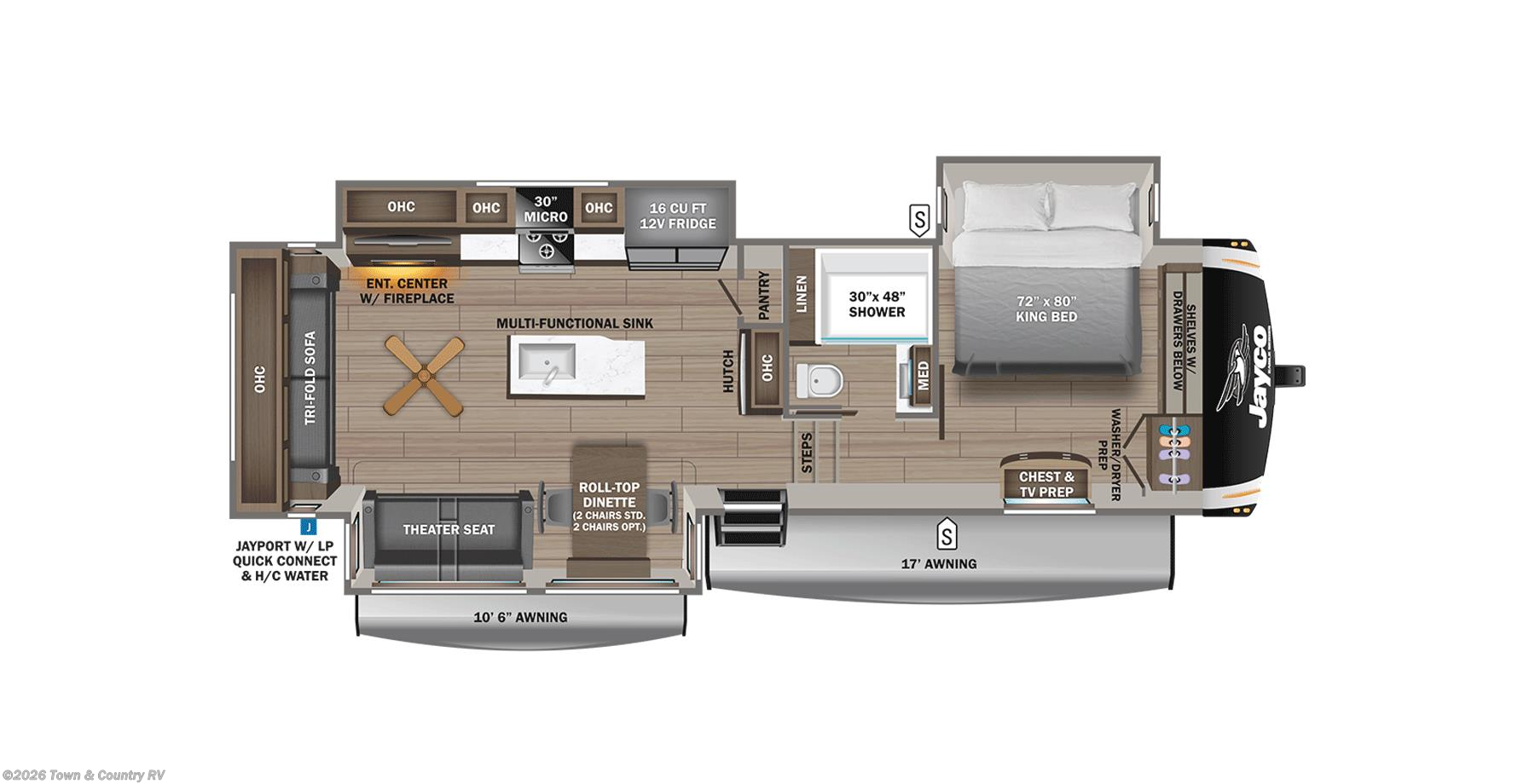 Floorplan of 2026 Jayco Eagle 321RSTS