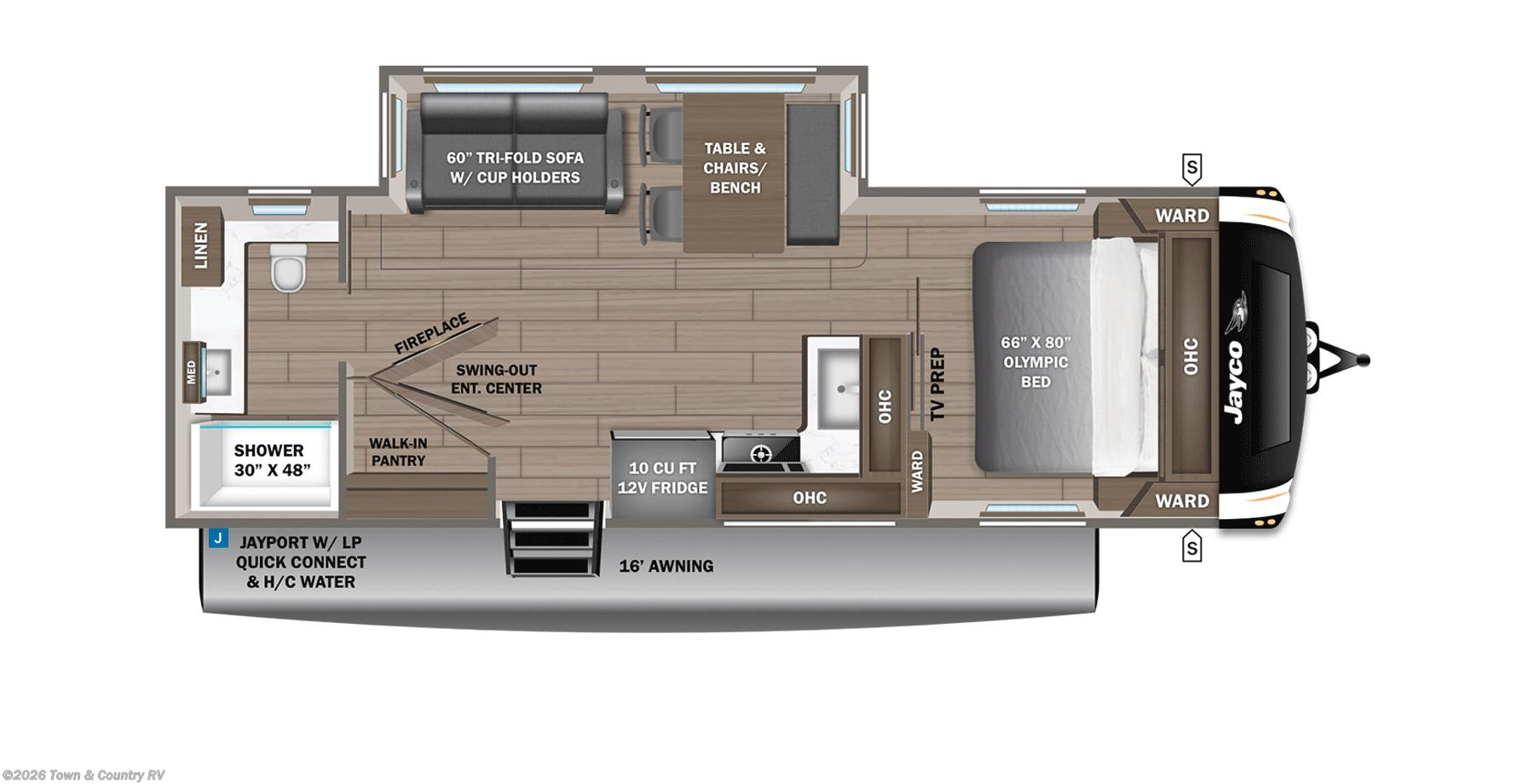 Floorplan of 2026 Jayco Eagle HT 275RBCS