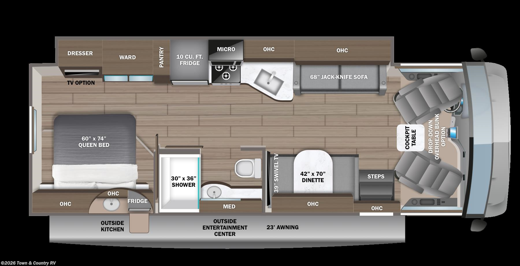 Floorplan of 2026 Jayco Alante 29S