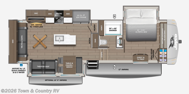 Floorplan of 2027 Jayco Eagle 321RSTS