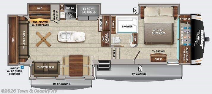 Floorplan of 2022 Jayco Eagle 321RSTS