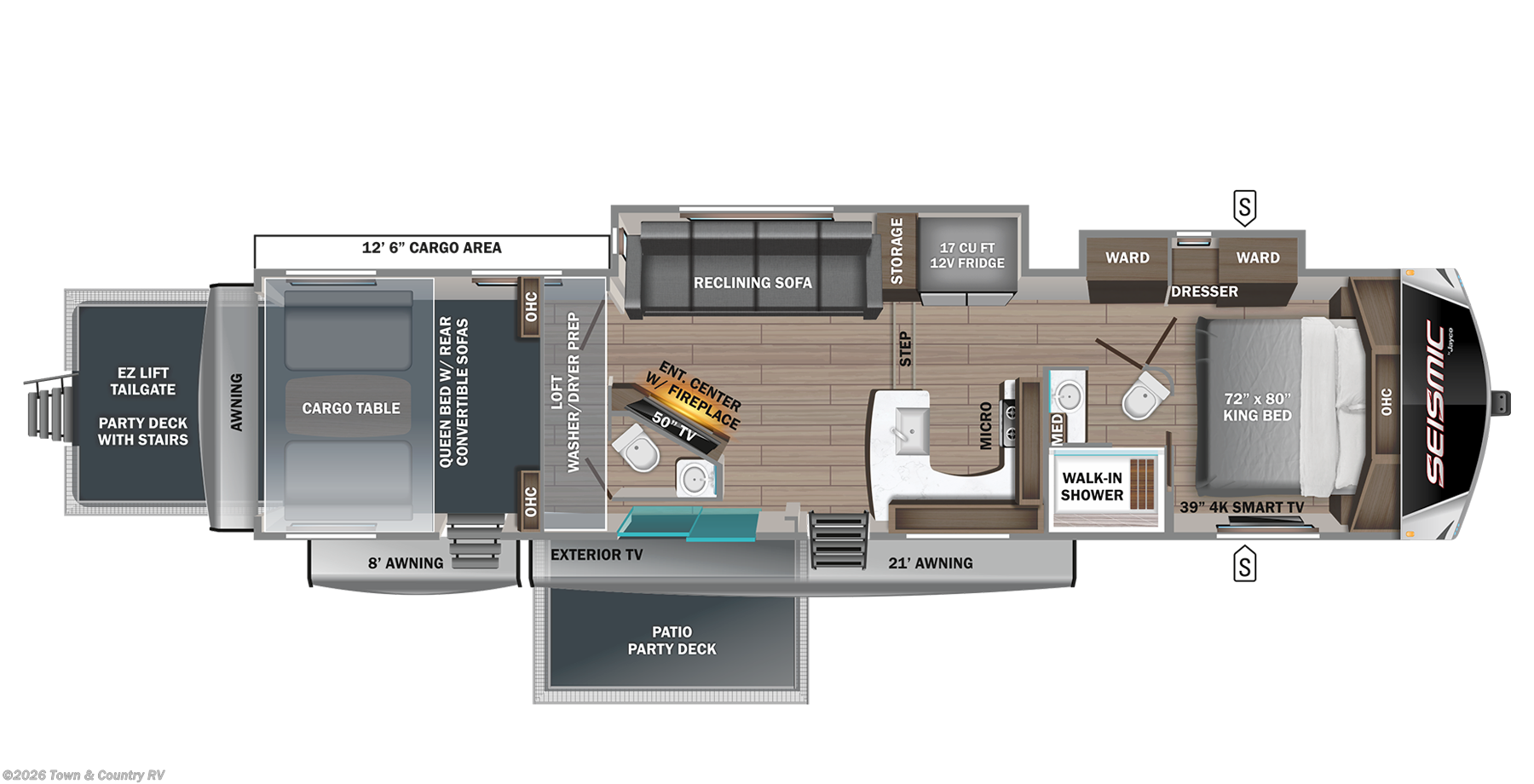 Floorplan of 2023 Jayco Seismic Luxury Series 4113