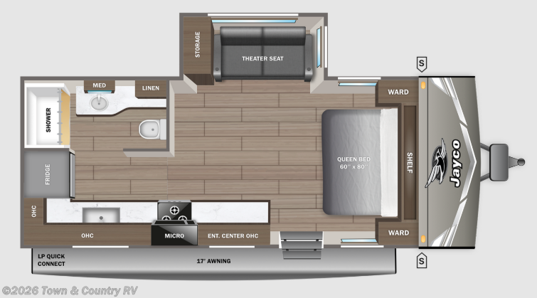 Floorplan of 2027 Jayco Jay Flight 200MKS